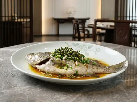 藤椒葱油蒸青衣